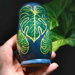 Nesting Dolls - hand painted - Planty + colorful theme